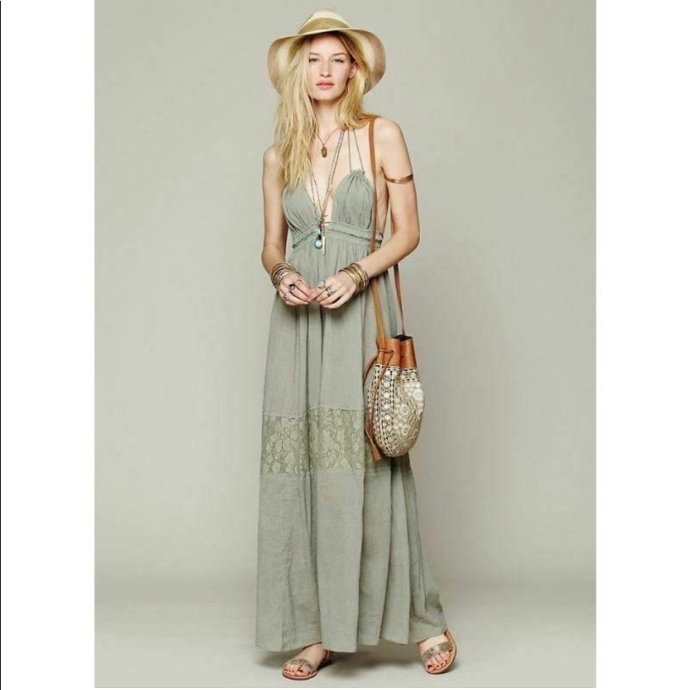 Free people endless Summer Triangle top maxi dress